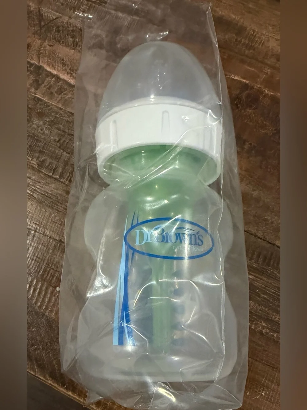 Dr. Brown's Natural Flow Anti-Colic Wide-Neck Baby Bottles - Green (4 Pack)